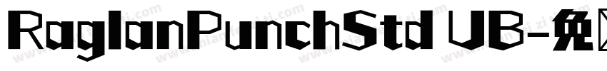 RaglanPunchStd UB字体转换